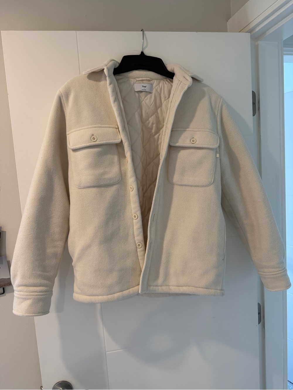 TNA sherpa fleece shacket